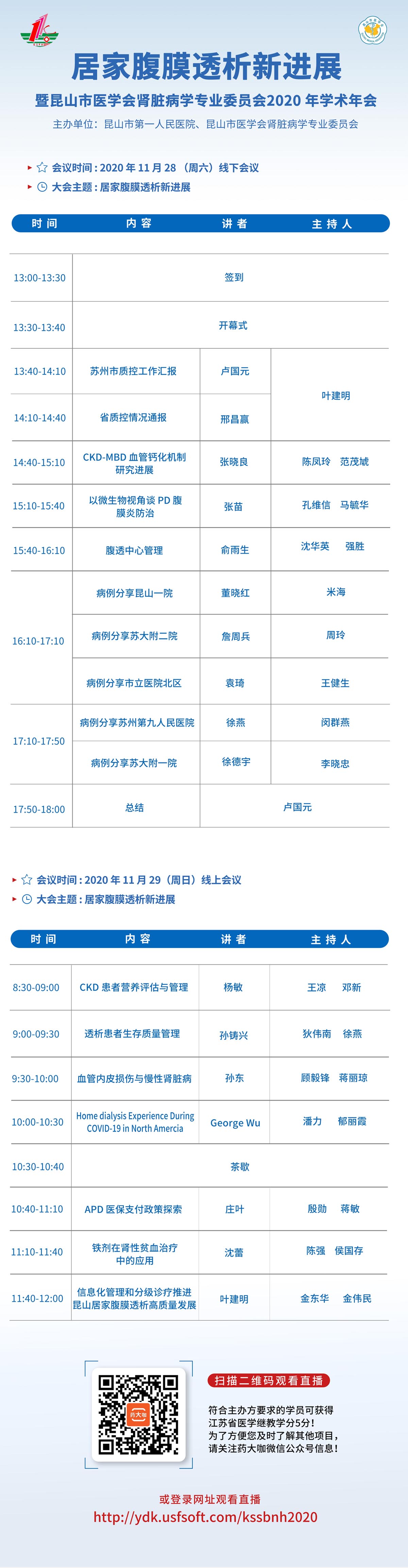 昆山市医学会肾脏病学专业委员会2020年学术年会