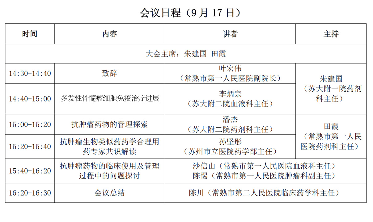 苏州市抗肿瘤合理用药线上交流会（第三期）